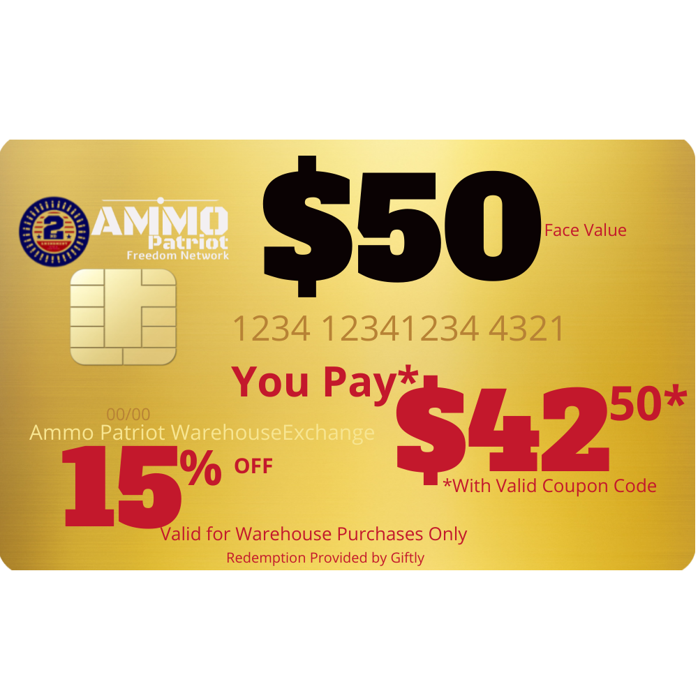 Ammo Warehouse $50 Gift Card